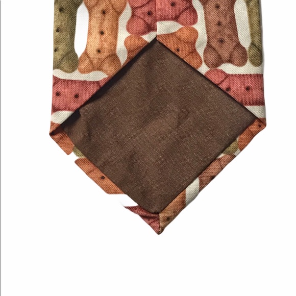 Novelty Ties Dog Puppy Bone Biscuit Treat Necktie - Picture 5 of 6